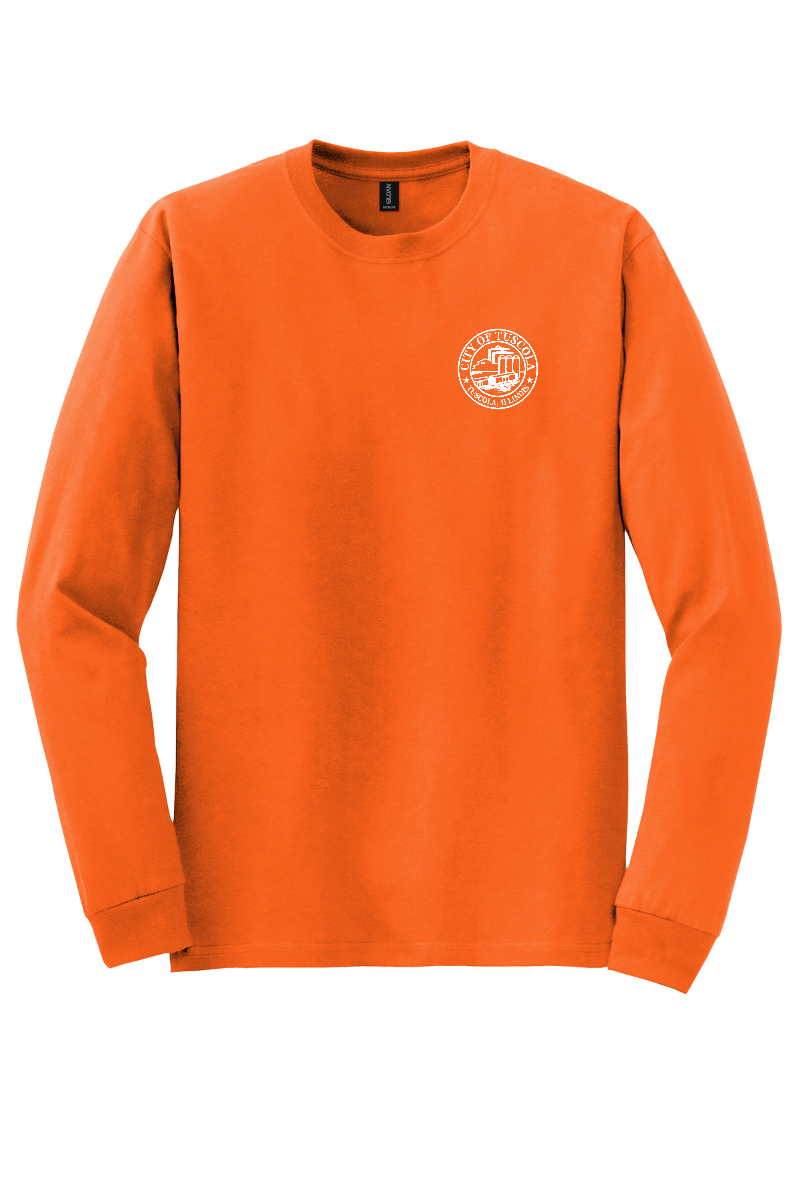 Tuscola Public Works DryBlend Long Sleeve Tee 8400 - back, PUBLIC WORKS print