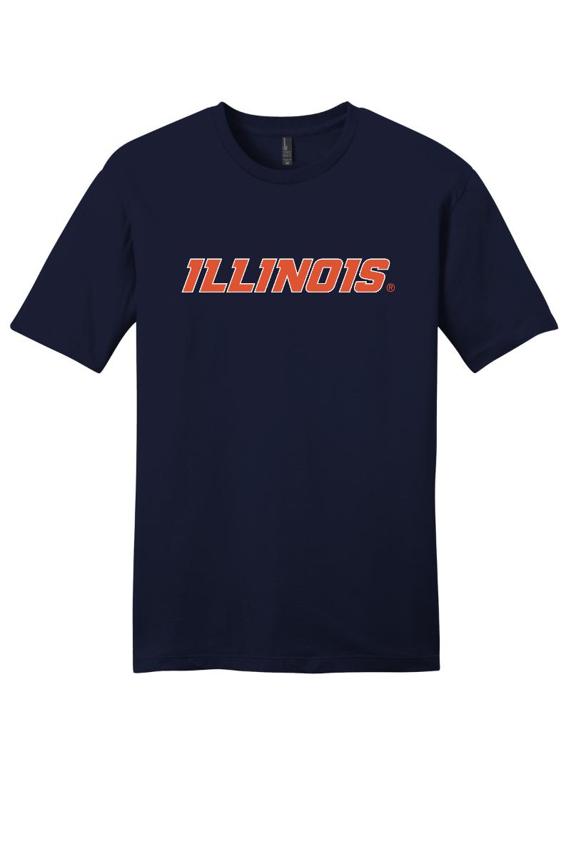 Fighting Illini - Illinois Wordmark - DT6000 New Navy