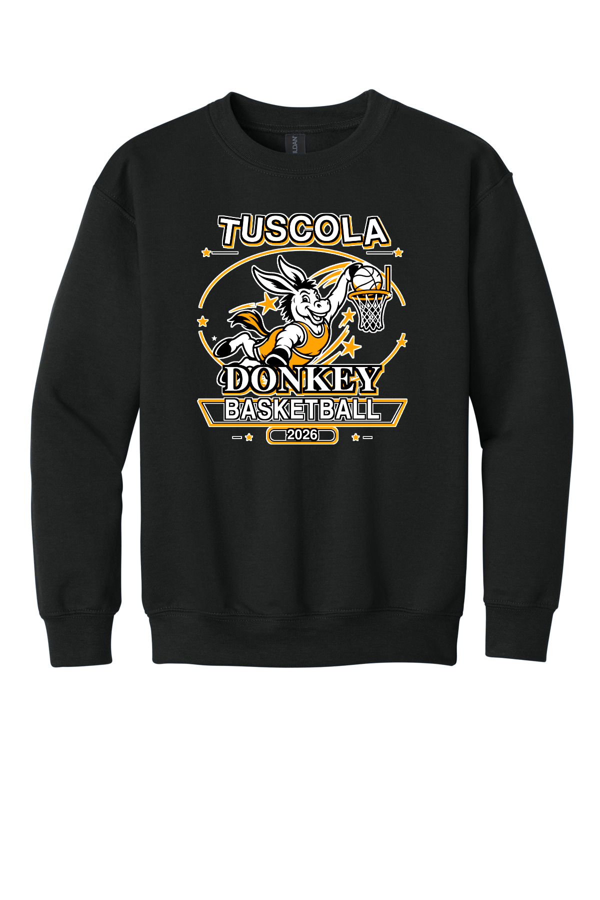 Tuscola Donkey Basketball Slam Dunk Donkey - 18000B Black front