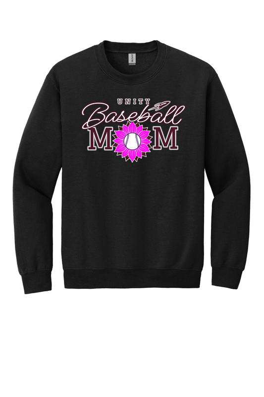 Unity - Baseball - Design 02 - Crewneck Sweatshirt - Gildan 18000 - Black