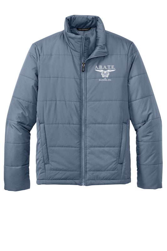 Abate Design 01 Port Authority Puffer Jacket Dusk Blue front