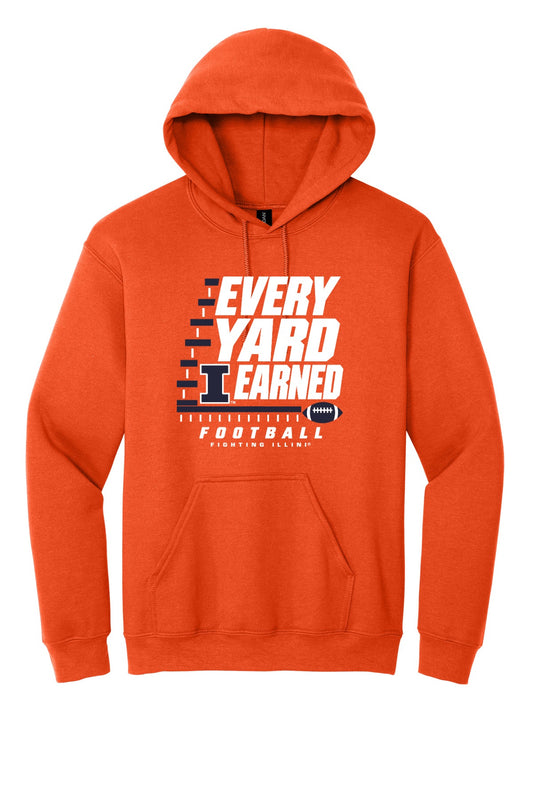 Fighting Illini - Every Yard Earned - 18500 Orange