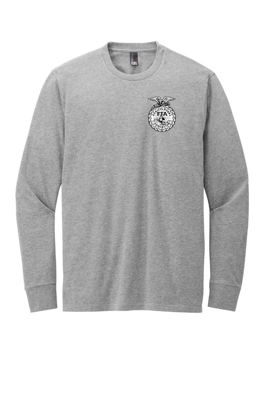 Arcola FFA Agriculture design, front of Light Heather Grey long sleeve tee