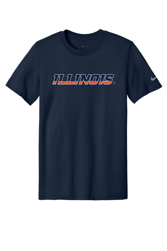 Fighting Illini - Illinois Wordmark - NKDX8730 College Navy