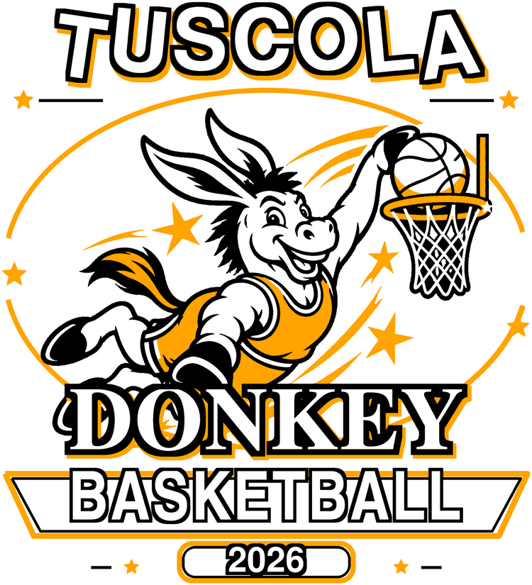 Tuscola Donkey Basketball 2026 logo