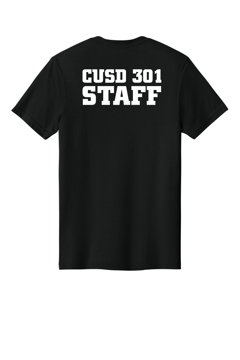 Tuscola CUSD 301 Staff shirt - Pitch Black - back