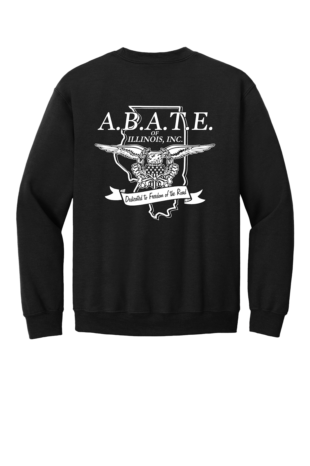 Abate - Abate of illinois - Design 01 - Crewneck Sweatshirt - Gildan 18000 - Black