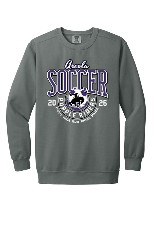 Arcola - Soccer - Design 3 - Crewneck Sweatshirt - Comfort Color 1566