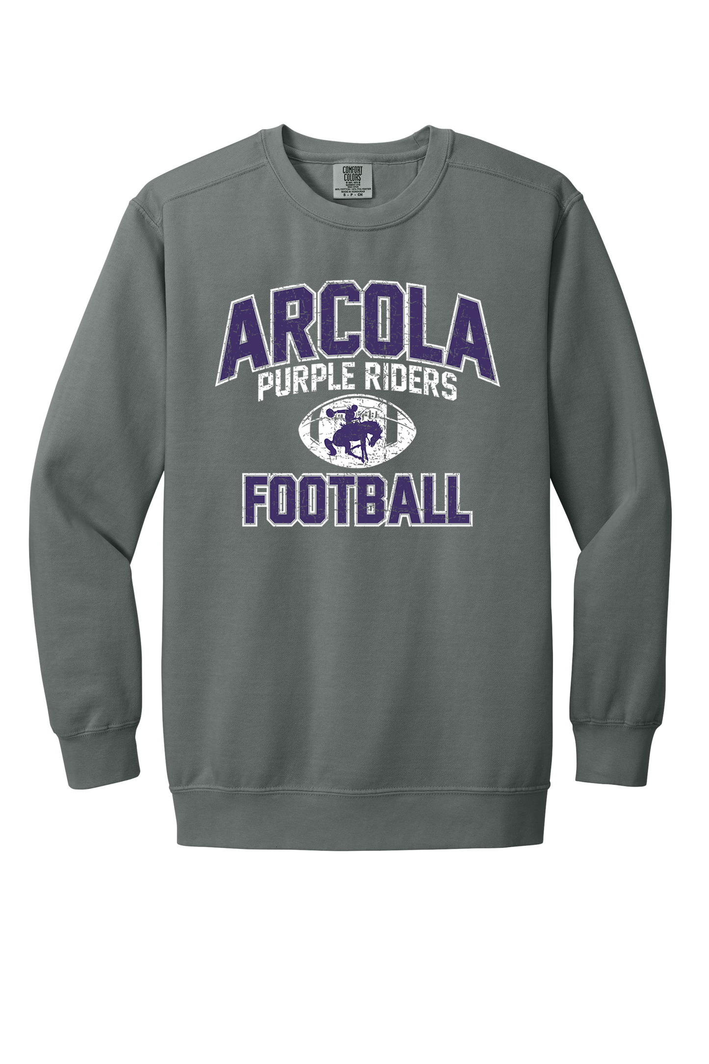 Arcola - Football - Design 01 -  Crewneck Sweatshirt - Comfort Color 1566