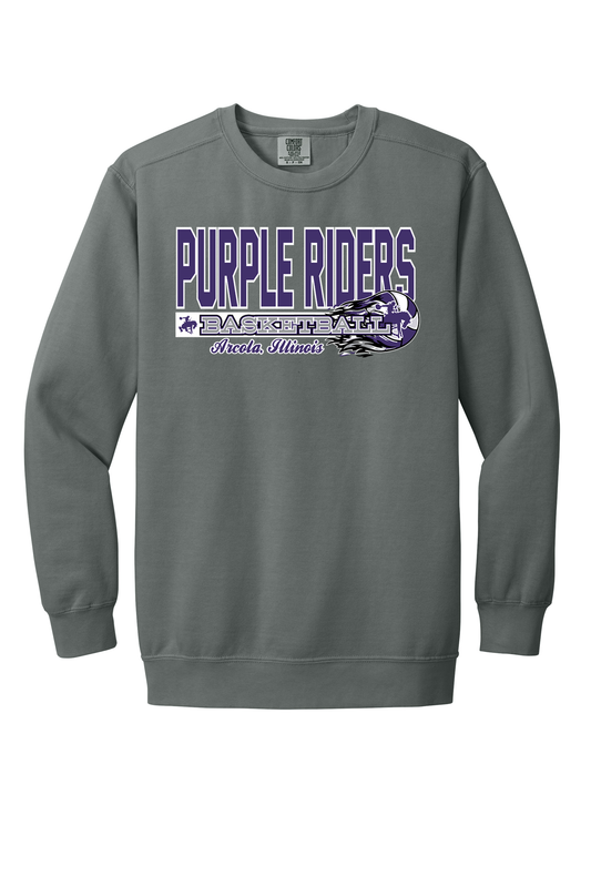 Arcola - Basketball - Design 3 - Crewneck Sweatshirt - Comfort Color 1566