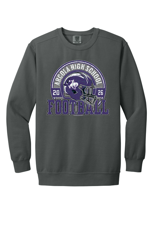Arcola - Football - Design 2 - Crewneck Sweatshirt - Comfort Color 1566