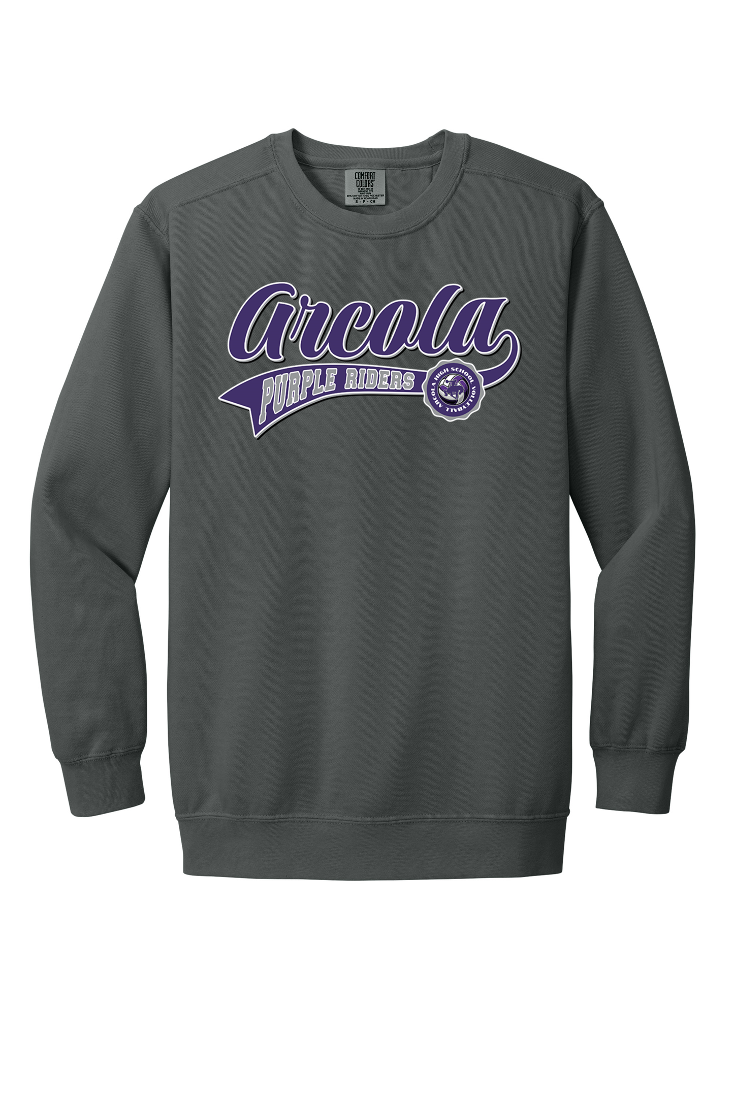 Arcola - Volleyball - Design 2 - Crewneck Sweatshirt - Comfort Color 1566