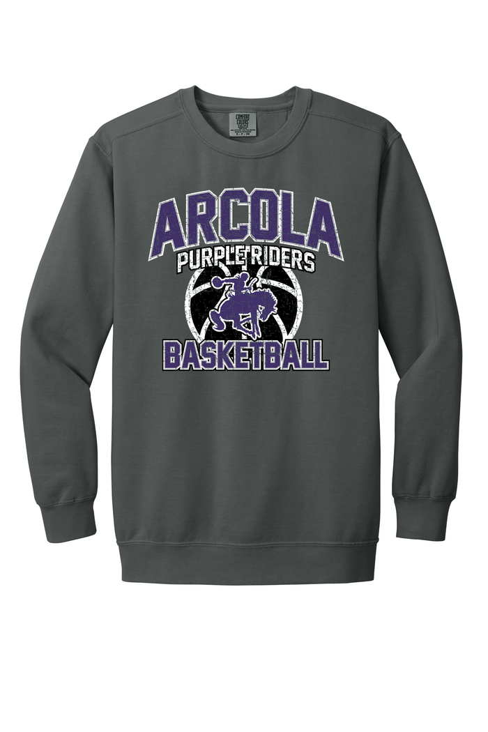 Arcola - Basketball - Design 1 - Crewneck Sweatshirt - Comfort Color 1566