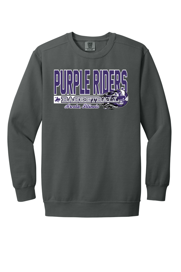 Arcola - Basketball - Design 03 -  Crewneck Sweatshirt - Comfort Color 1566
