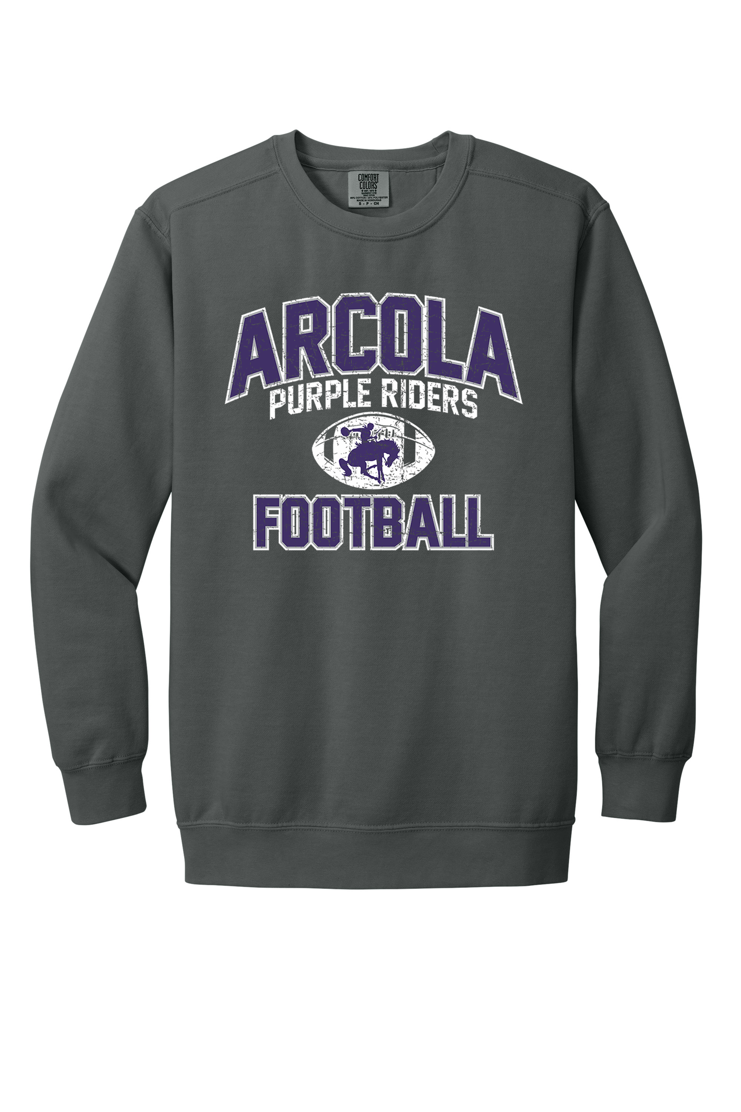 Arcola - Football - Design 01 -  Crewneck Sweatshirt - Comfort Color 1566