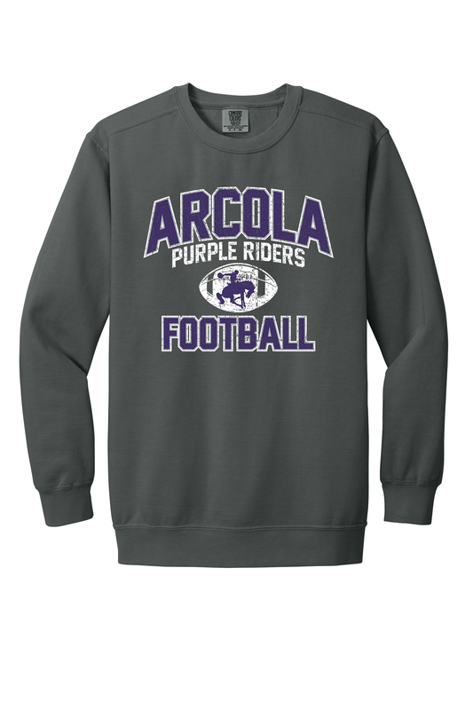 Arcola - Football - Design 1 - Crewneck Sweatshirt - Comfort Color 1566