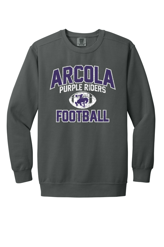 Arcola - Football - Design 01 -  Crewneck Sweatshirt - Comfort Color 1566