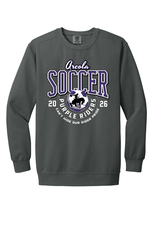 Arcola - Soccer - Design 3 - Crewneck Sweatshirt - Comfort Color 1566