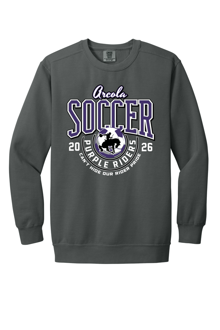 Arcola - Soccer - Design 03 -  Crewneck Sweatshirt - Comfort Color 1566