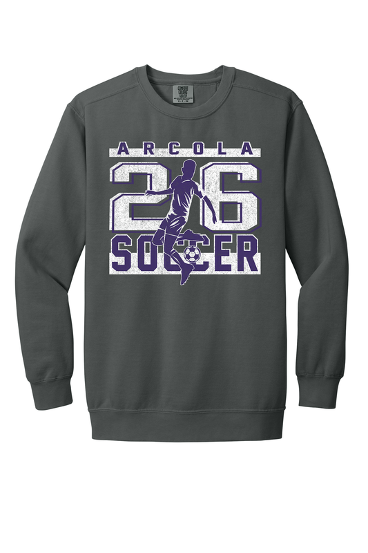 Arcola - Soccer - Design 2 - Crewneck Sweatshirt - Comfort Color 1566