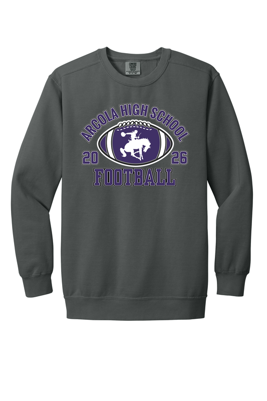 Arcola - Football - Design 3 - Crewneck Sweatshirt - Comfort Color 1566