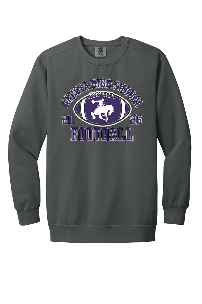 Arcola - Football - Design 03 -  Crewneck Sweatshirt - Comfort Color 1566