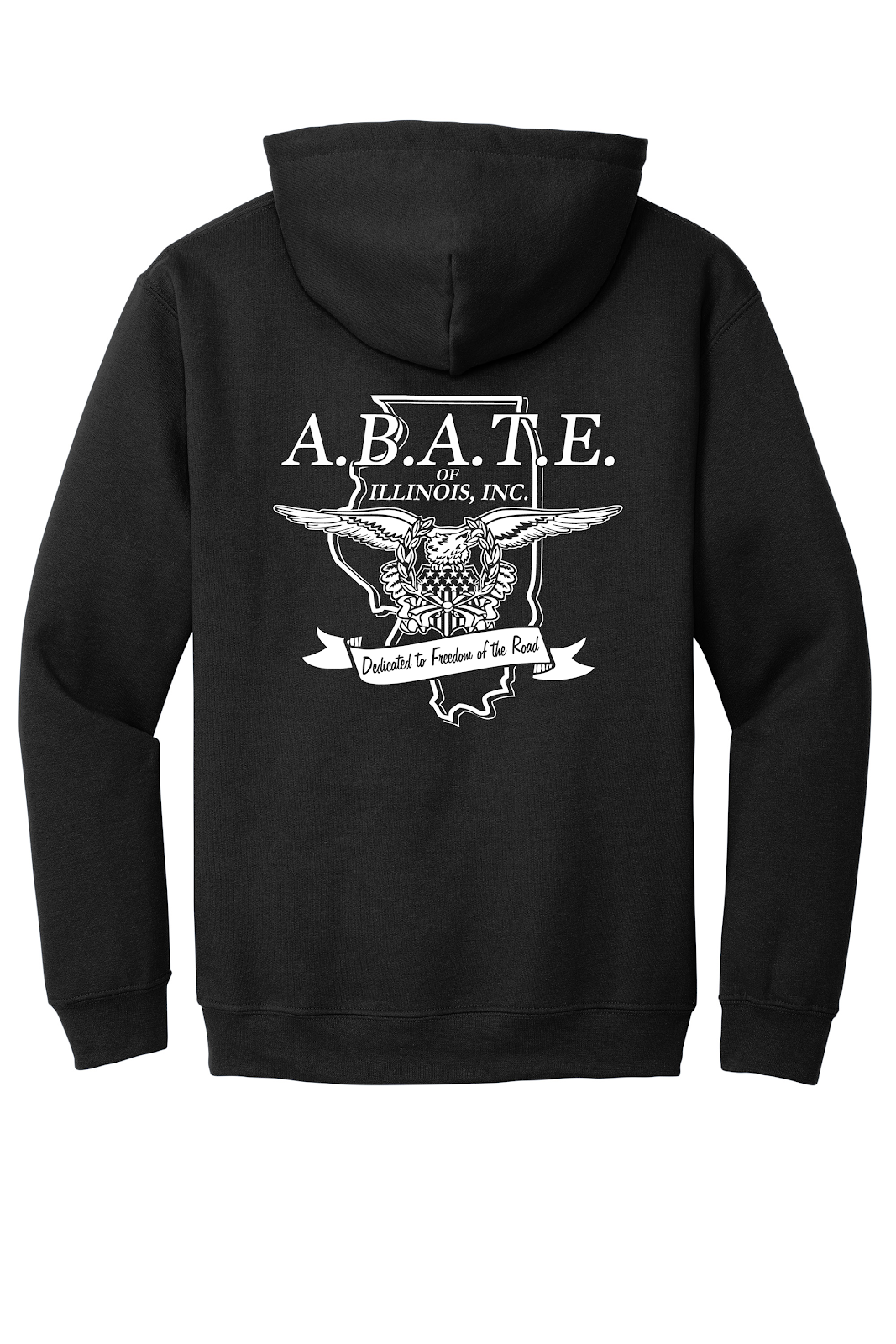 Abate - Abate of illinois - Design 01 - Hoodies - Gildan 18500 - Black