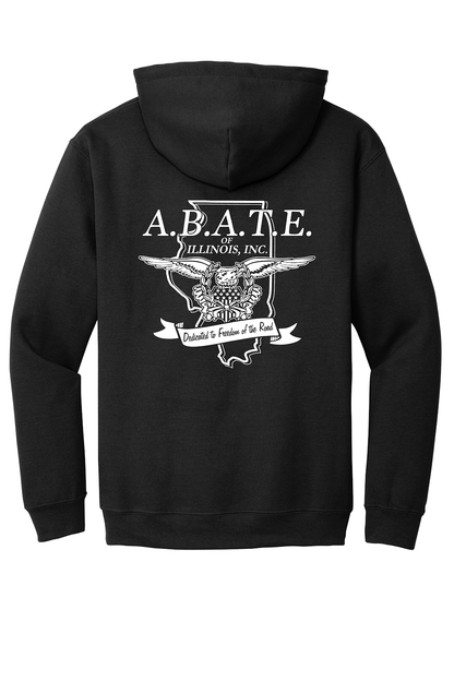 Abate - Abate of illinois - Design 01 - Hoodies - Gildan 18500 - Black