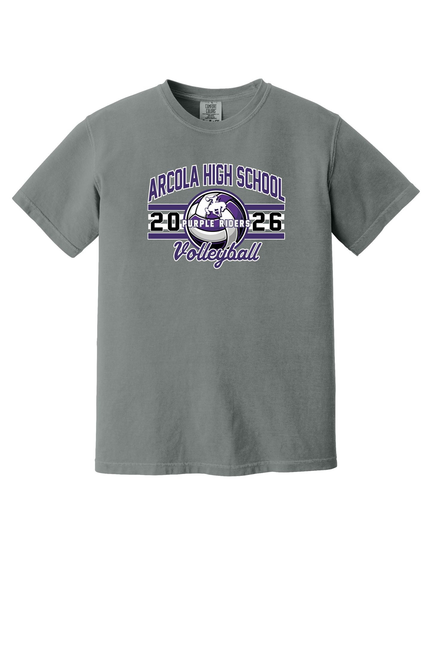 Arcola - Volleyball - Design 3 - T-shirt - Comfort Color 1717