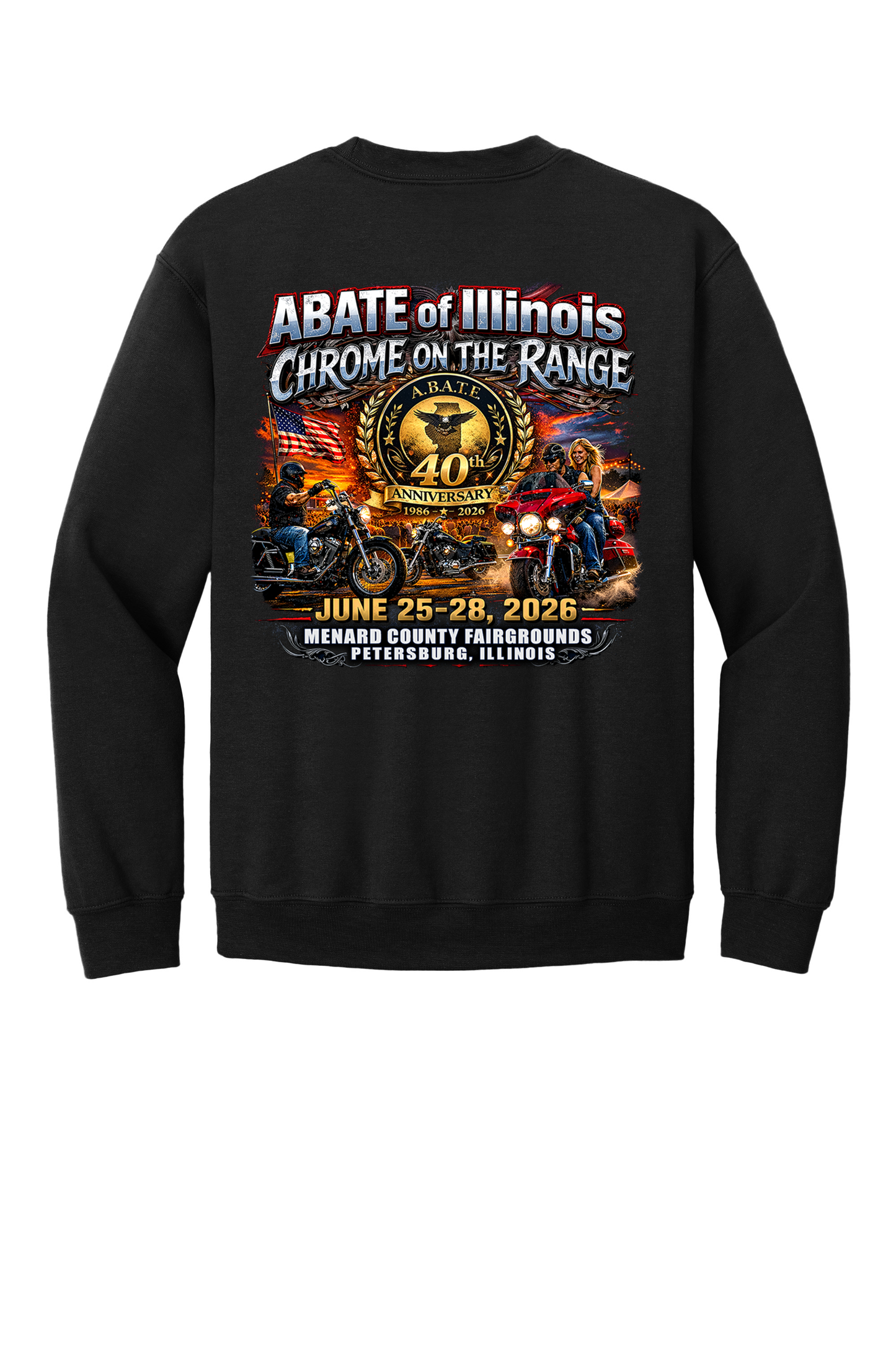 Chrome on the Range - Gildan Heavy Blend - Adult Crewneck Sweatshirt - 18000