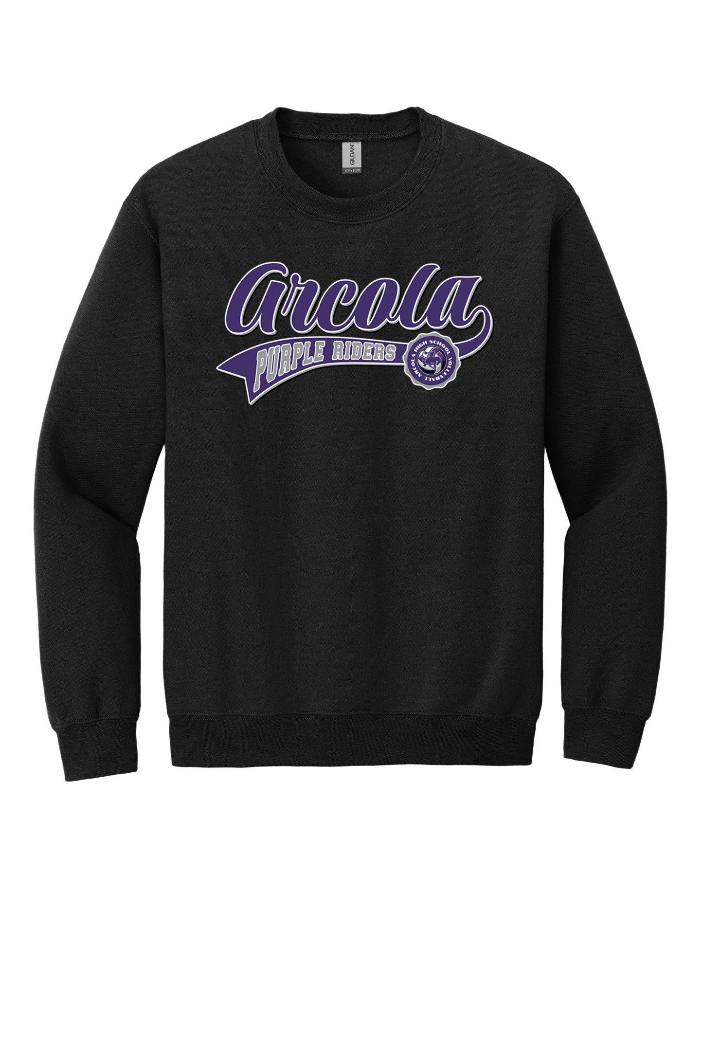 Arcola - Volleyball - Design 2 - Crewneck Sweatshirt - Gildan 18000
