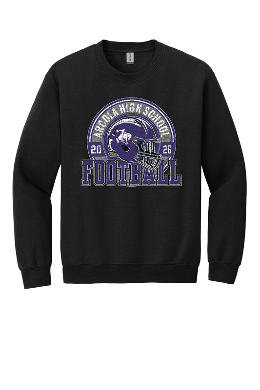 Arcola - Football - Design 2 - Crewneck Sweatshirt - Gildan 18000