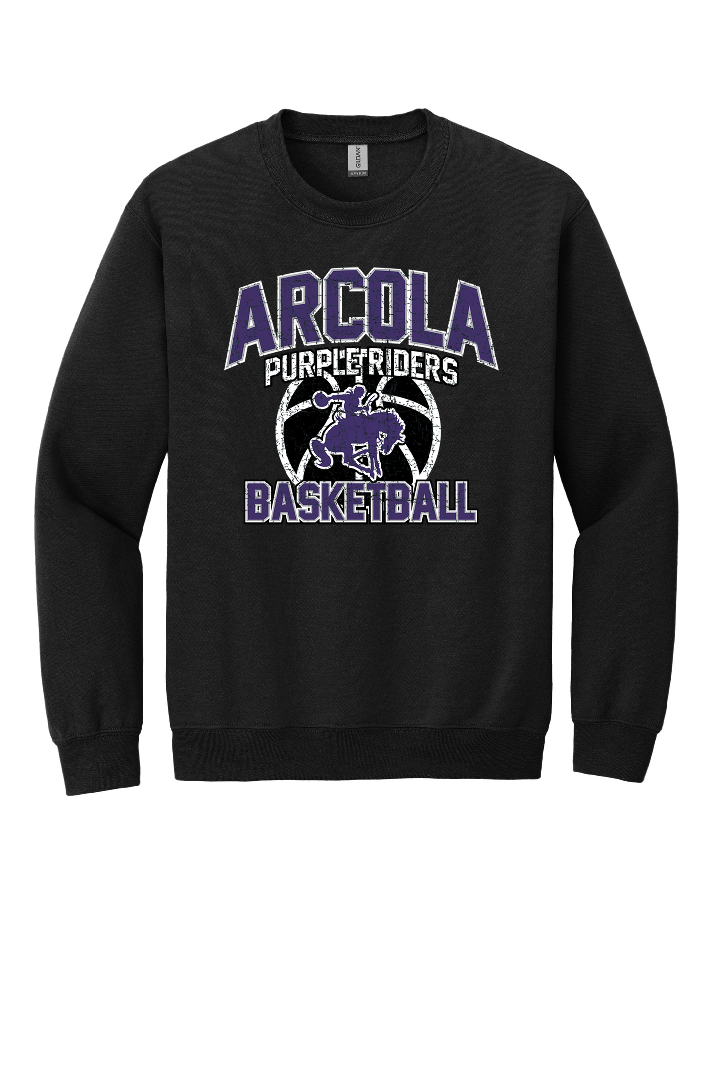 Arcola - Basketball - Design 1 - Crewneck Sweatshirt - Gildan 18000