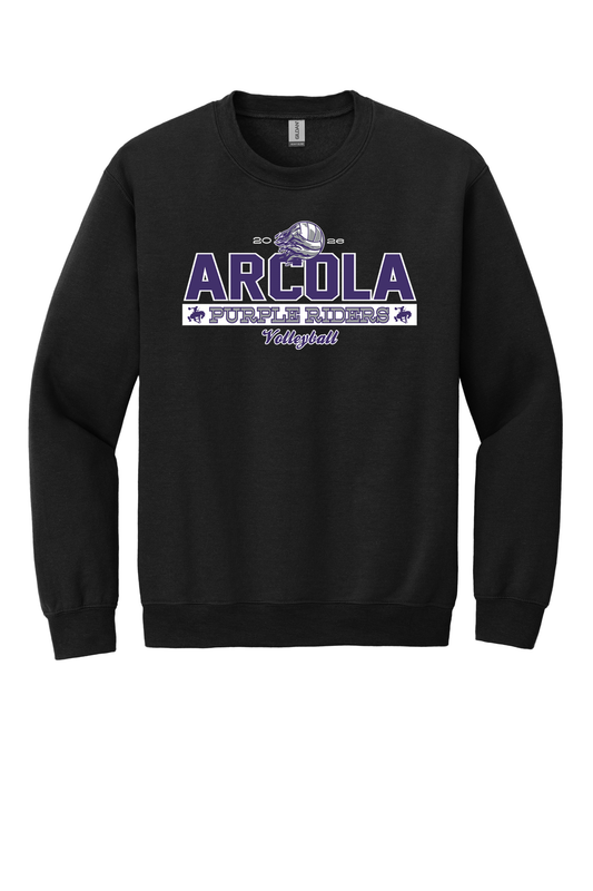 Arcola - Volleyball - Design 1 - Crewneck Sweatshirt - Gildan 18000