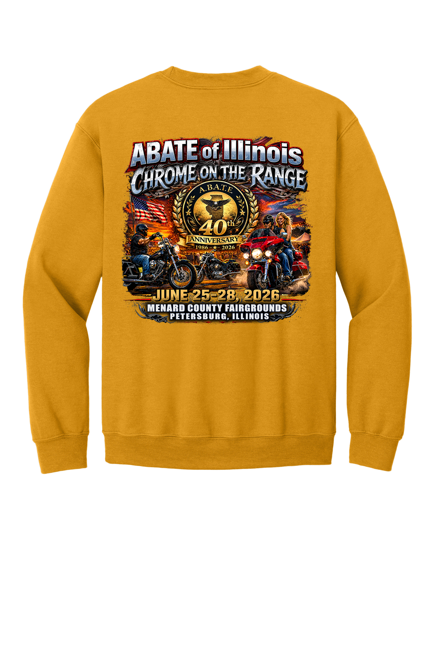 Chrome on the Range - Gildan Heavy Blend - Adult Crewneck Sweatshirt - 18000