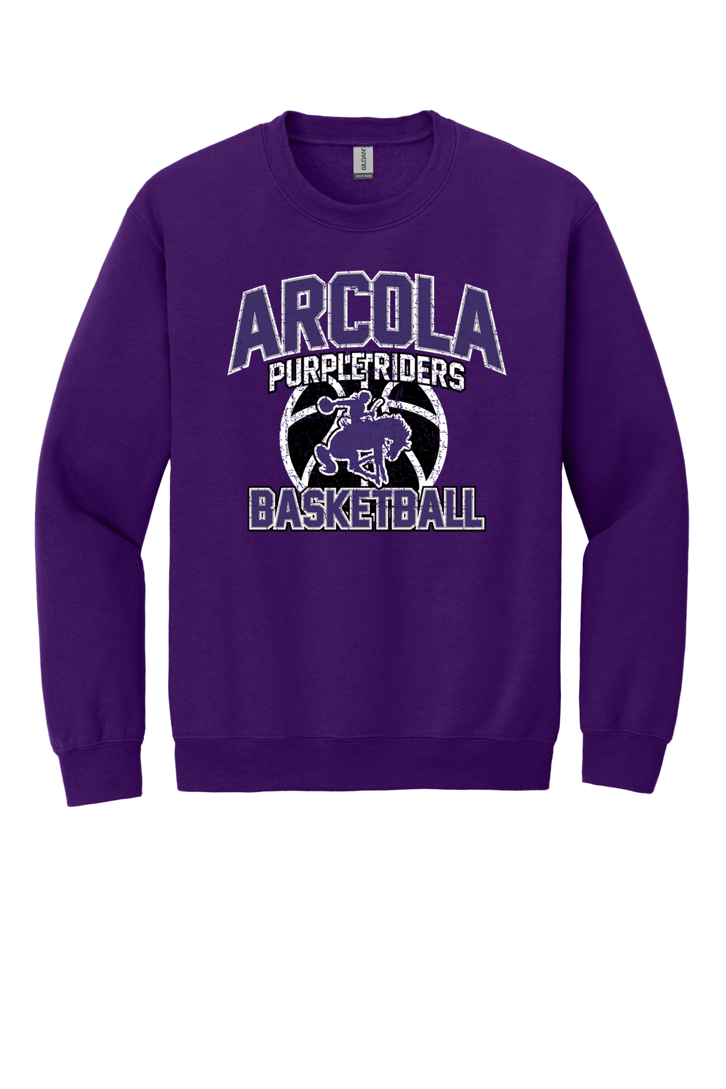 Arcola - Basketball - Design 1 - Crewneck Sweatshirt - Gildan 18000