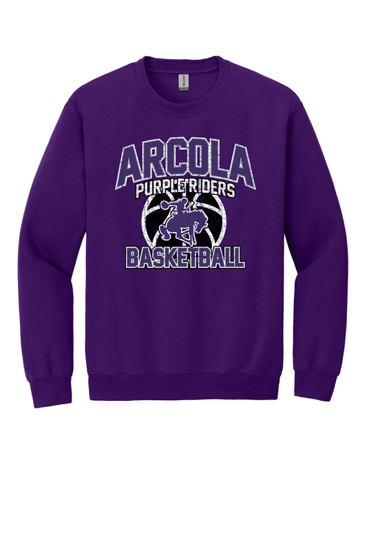 Arcola - Basketball - Design 1 - Crewneck Sweatshirt - Gildan 18000