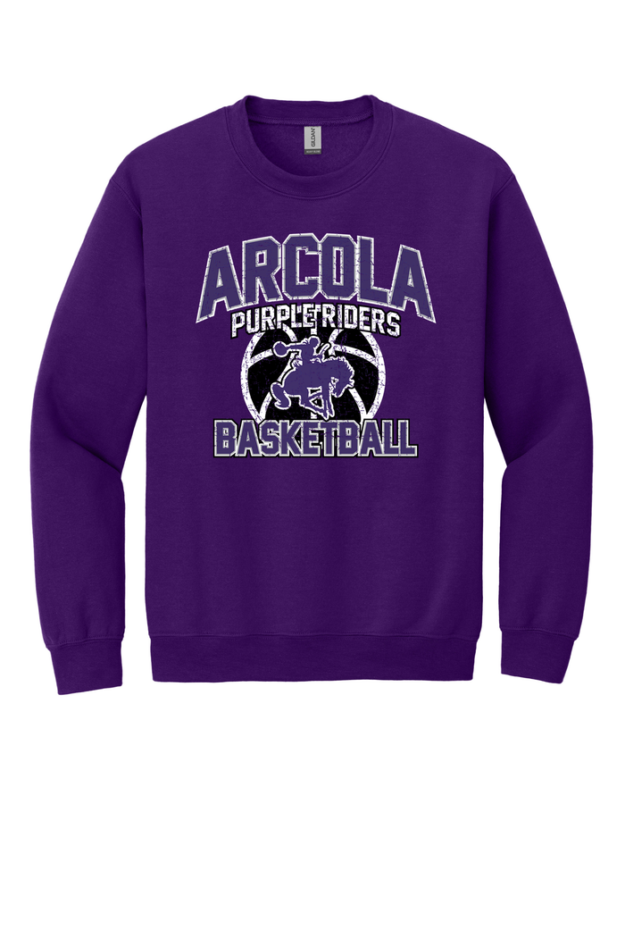 Arcola - Basketball - Design 1 - Crewneck Sweatshirt - Gildan 18000