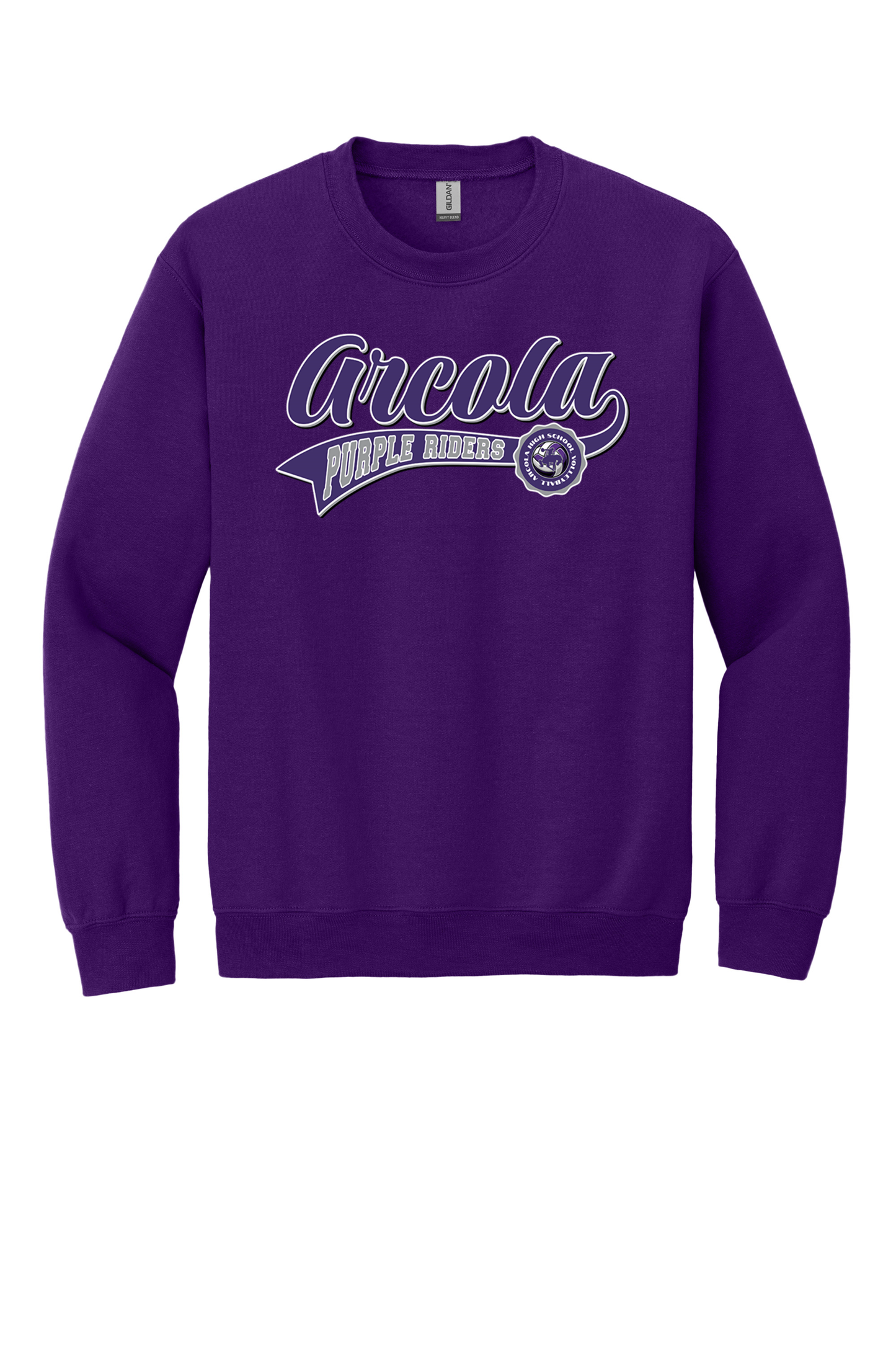 Arcola - Volleyball - Design 2 - Crewneck Sweatshirt - Gildan 18000