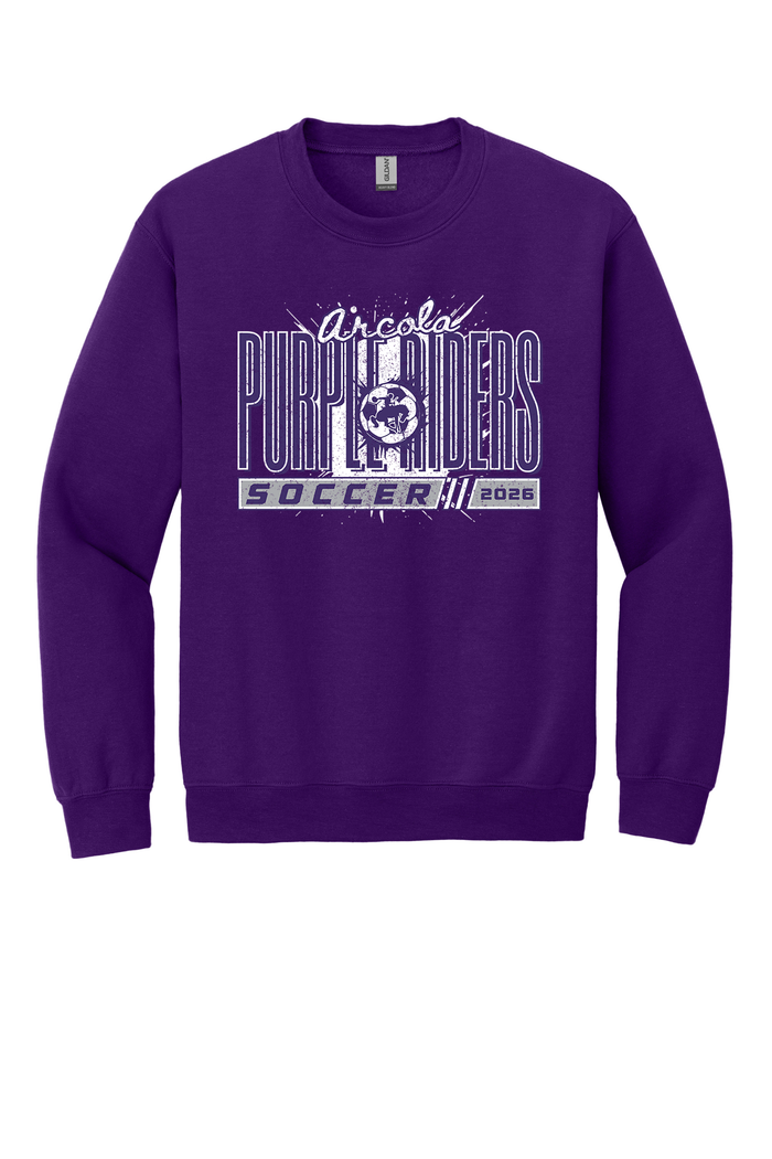 Arcola - Soccer - Design 01 -  Crewneck Sweatshirt - Gildan 18000