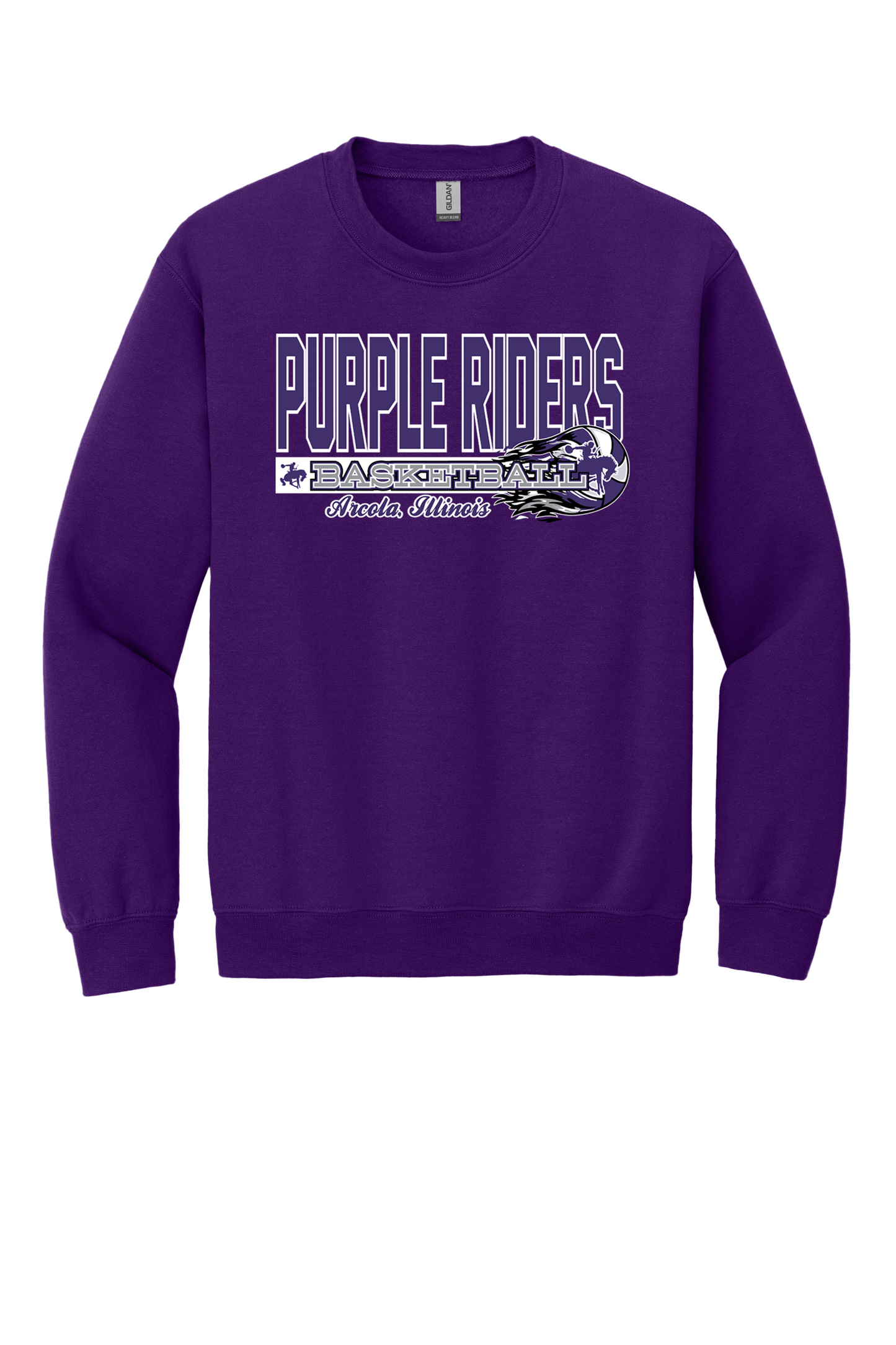 Arcola - Basketball - Design 3 - Crewneck Sweatshirt - Gildan 18000