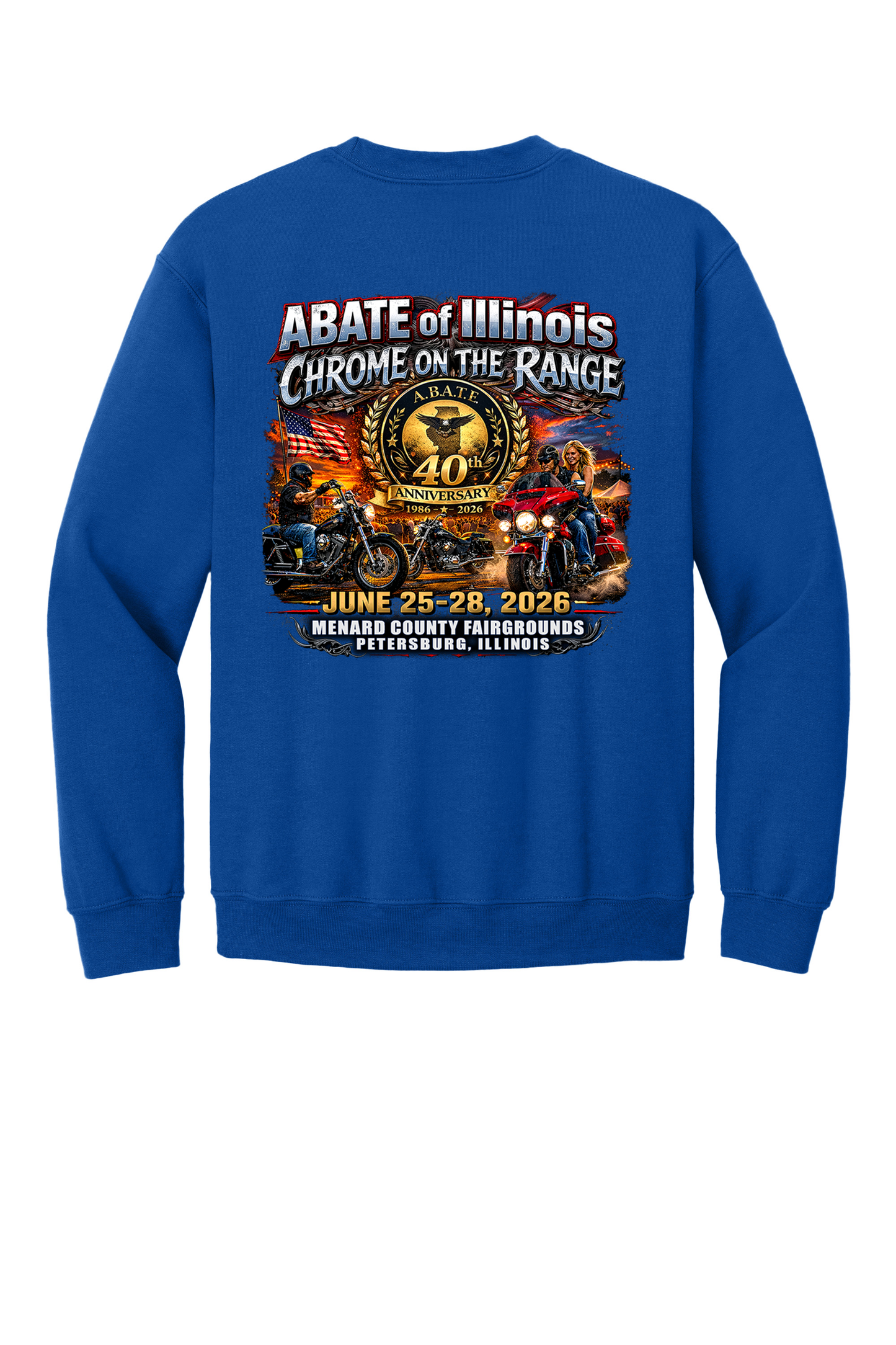 Chrome on the Range - Gildan Heavy Blend - Adult Crewneck Sweatshirt - 18000