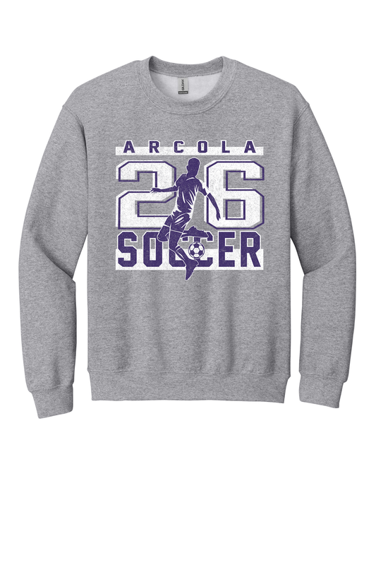 Arcola - Soccer - Design 02 - Youth Crewneck Sweatshirt - Gildan 18000B