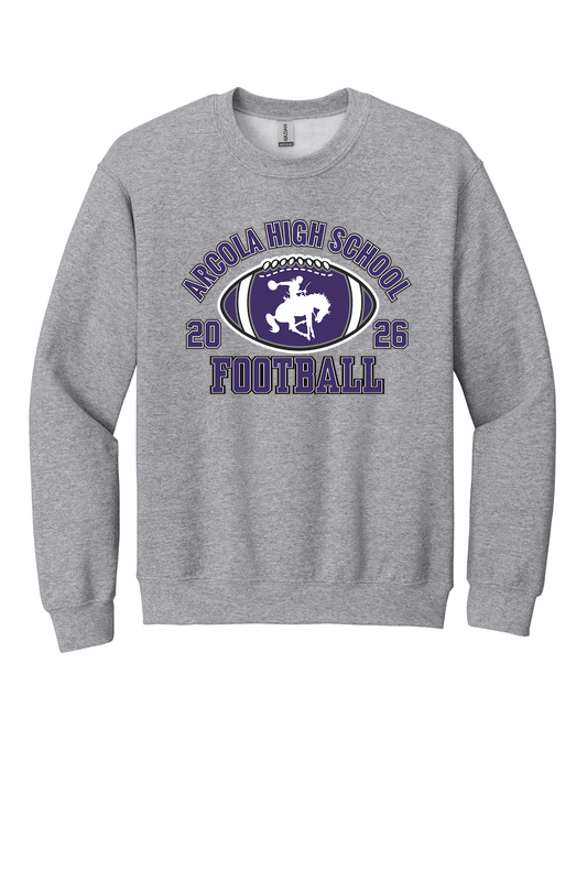 Arcola - Football - Design 03 - Youth Crewneck Sweatshirt - Gildan 18000B