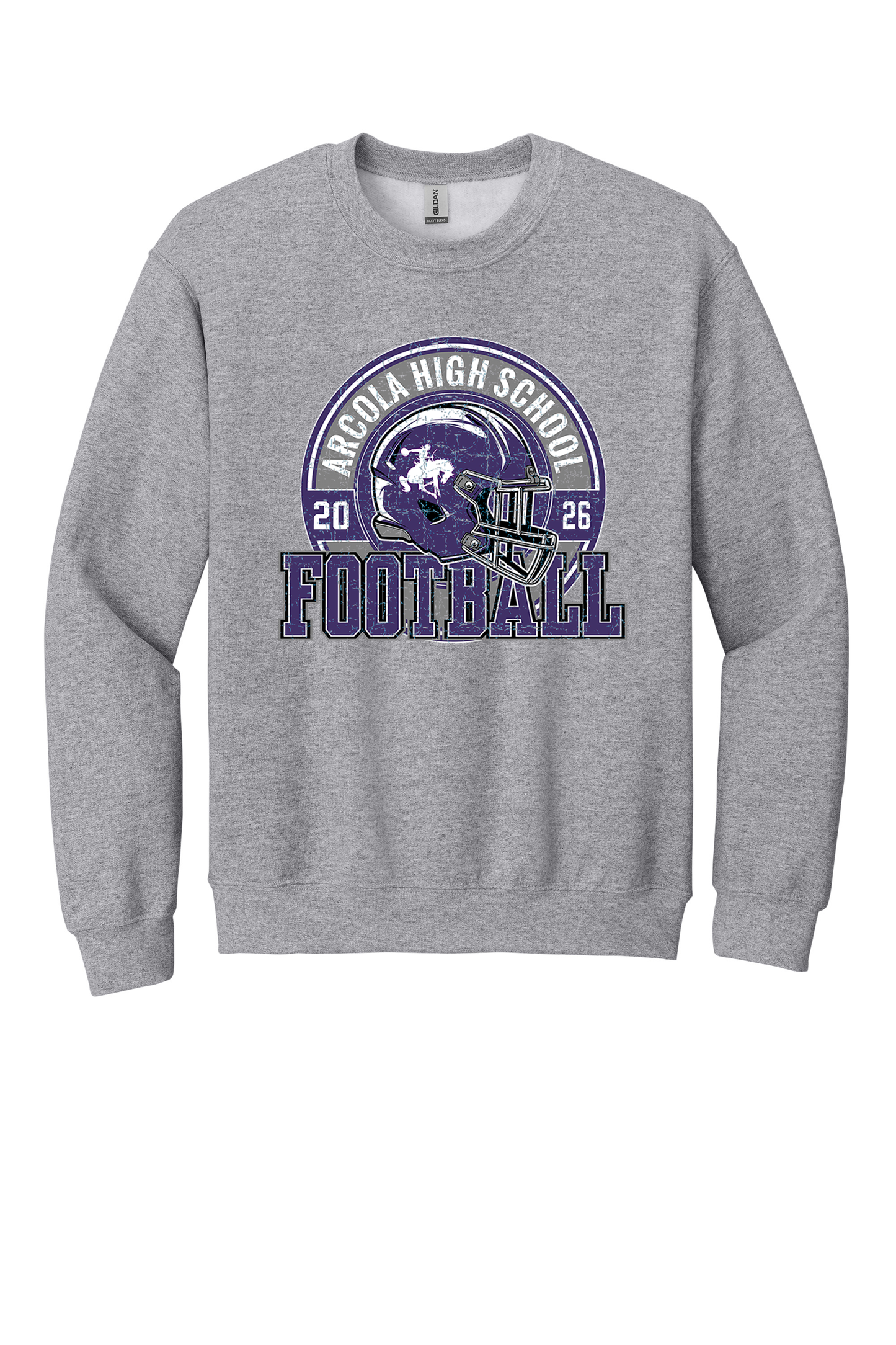 Arcola - Football - Design 02 -  Crewneck Sweatshirt - Gildan 18000