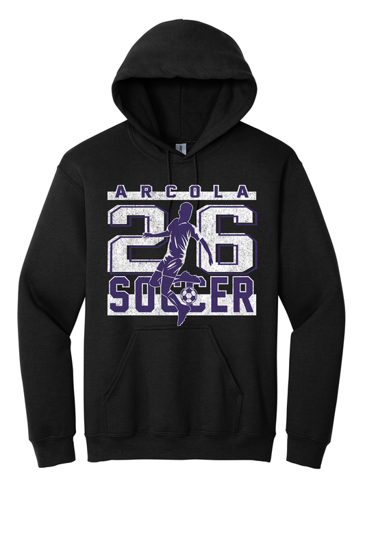 Arcola - Soccer - Design 2 - Hooded Sweatshirt - Gildan 18500