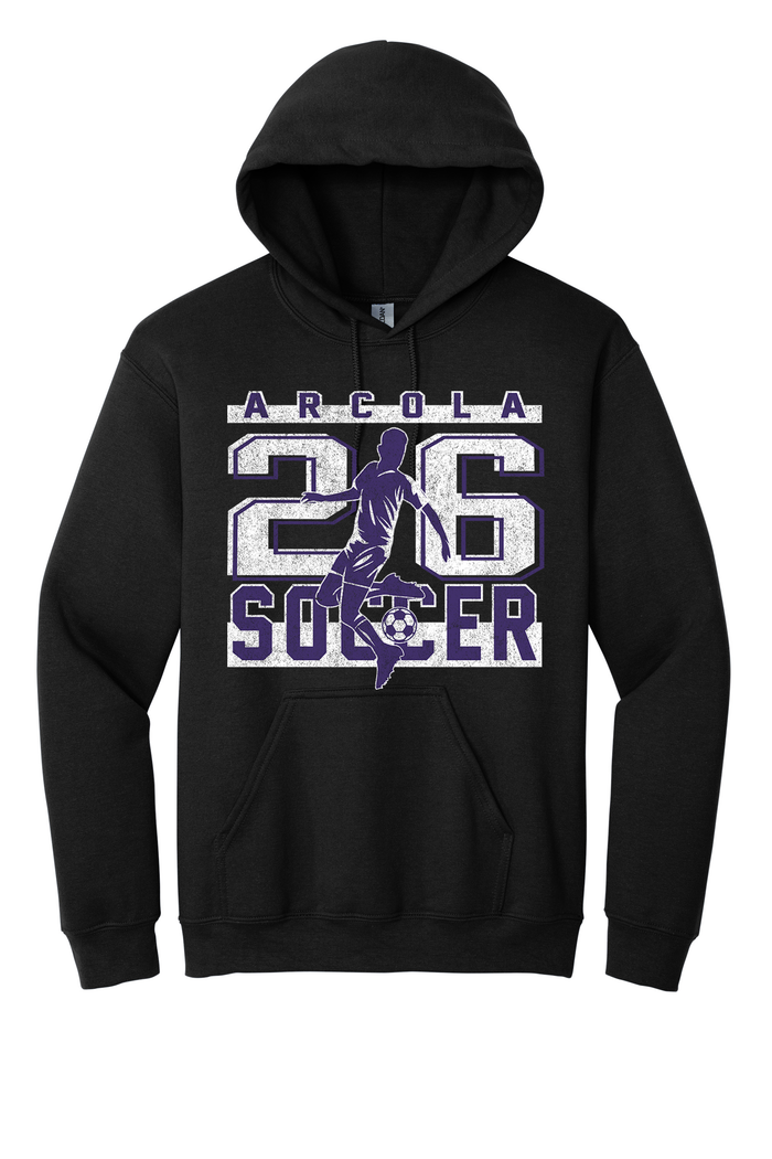 Arcola - Soccer - Design 02 -  Hooded Sweatshirt - Gildan 18500