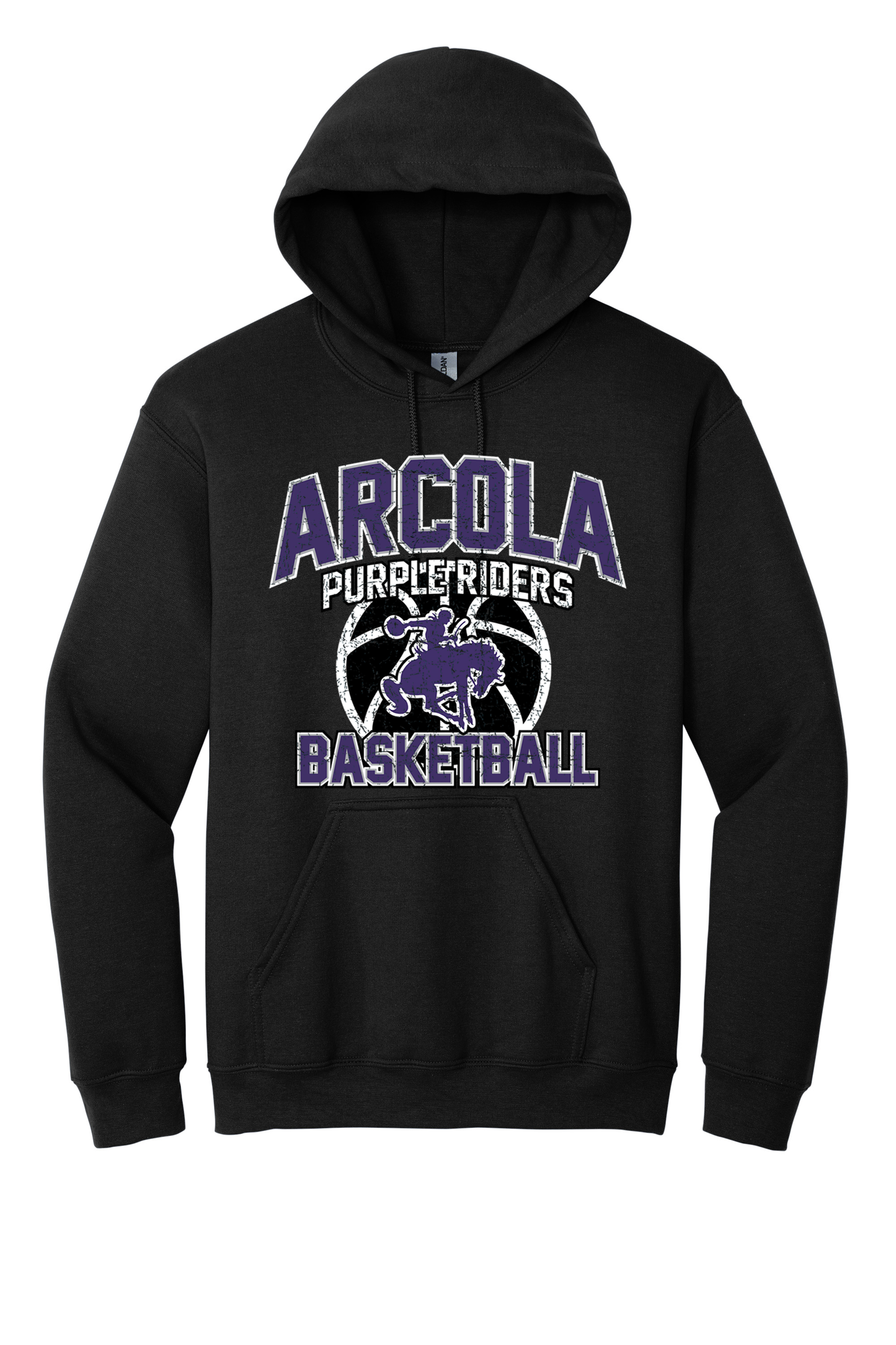 Arcola - Basketball - Design 1 - Hooded Sweatshirt - Gildan 18500