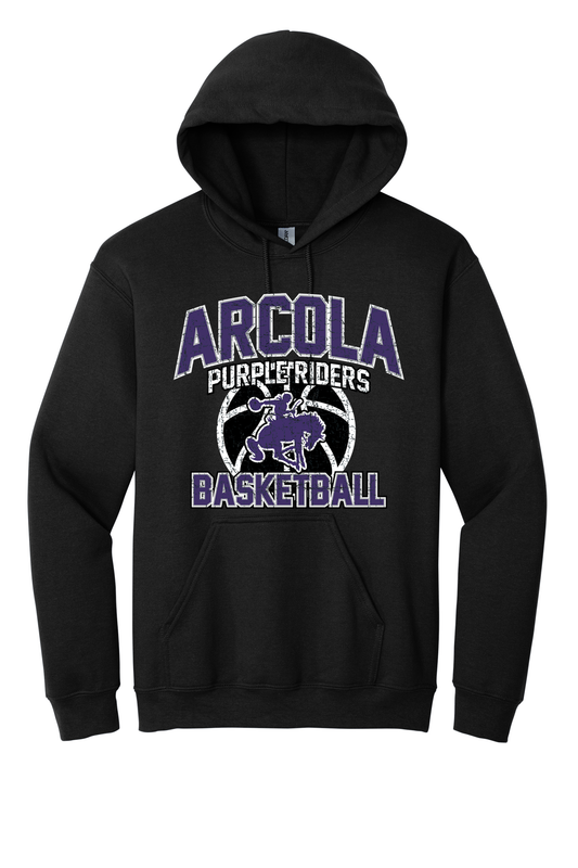 Arcola - Basketball - Design 1 - Hooded Sweatshirt - Gildan 18500