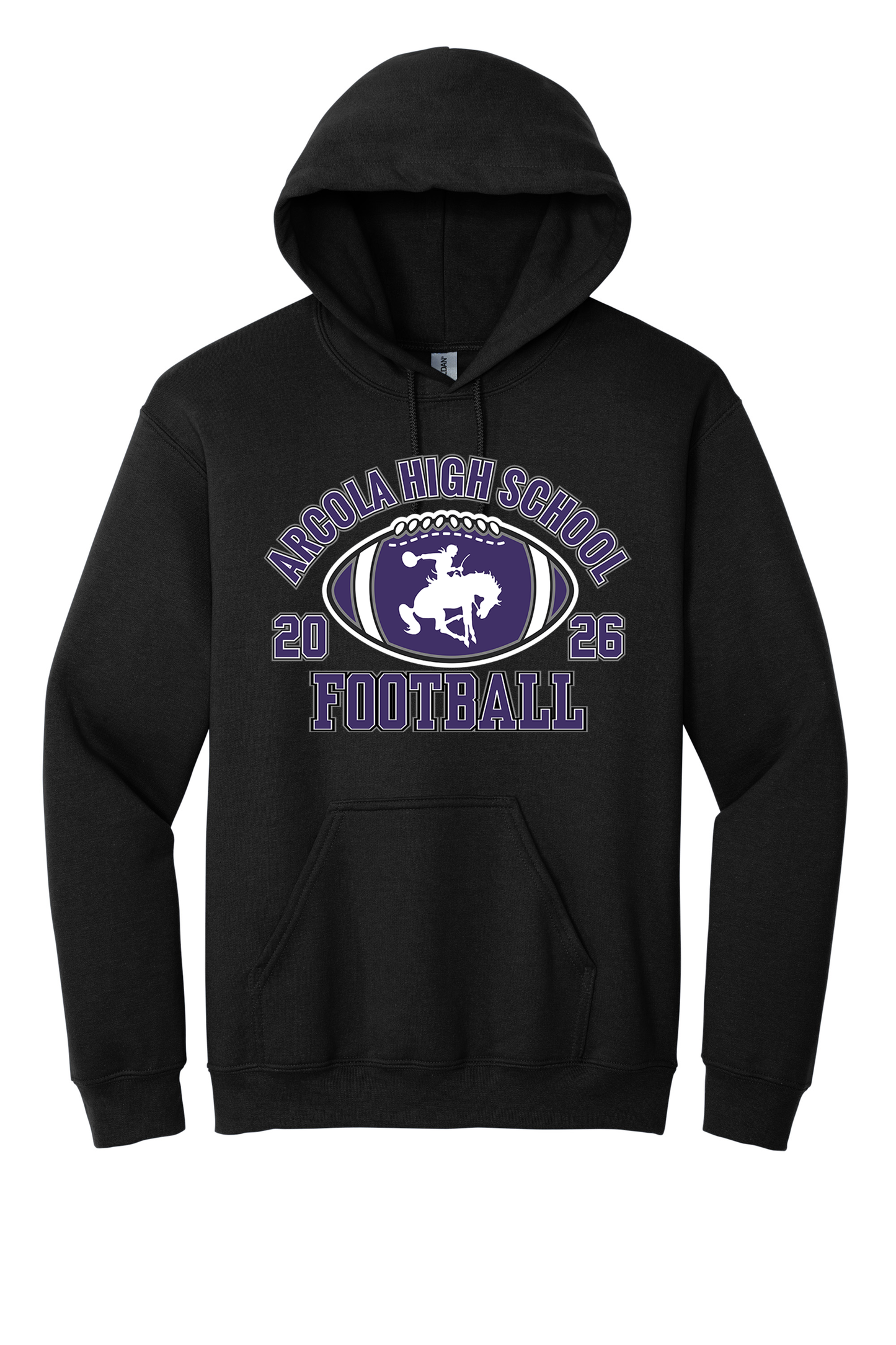 Arcola - Football - Design 03 -  Hooded Sweatshirt - Gildan 18500